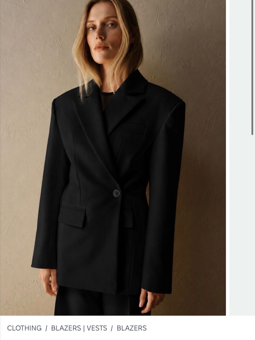 Oversized Black Transformer Blazer